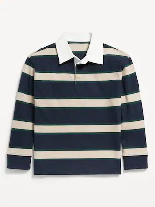 Striped Long-Sleeve Rugby Polo Shirt for Boys | Old Navy (US)