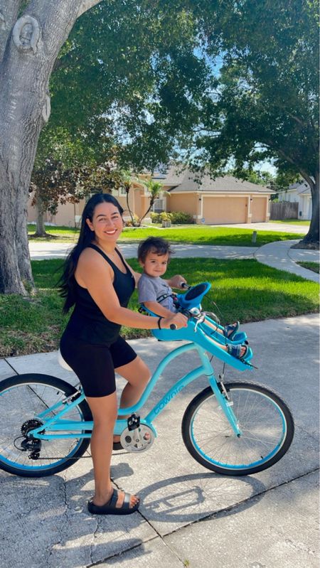 Summer fun! 🚲 bicycle. child bike seat. we used this when he was a baby & still use it now as a 27 pound (33 inch long) toddler. 

#LTKBaby #LTKKids #LTKActive
