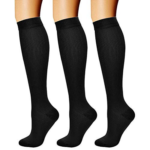 CHARMKING Compression Socks (3 Pairs) - 15-20 mmHg, Athletic Support for Running, Cycling, Travel - Boost Circulation and Performance | Amazon (US)