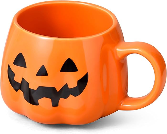 FANFX 13oz Halloween Pumpkin Mug, Ceramic Halloween Pumpkin Pattern Mug, Coffee Mugs halloween Bi... | Amazon (US)