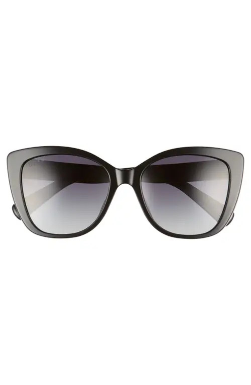 DIFF Ruby 54mm Polarized Sunglasses in Black/Grey at Nordstrom | Nordstrom