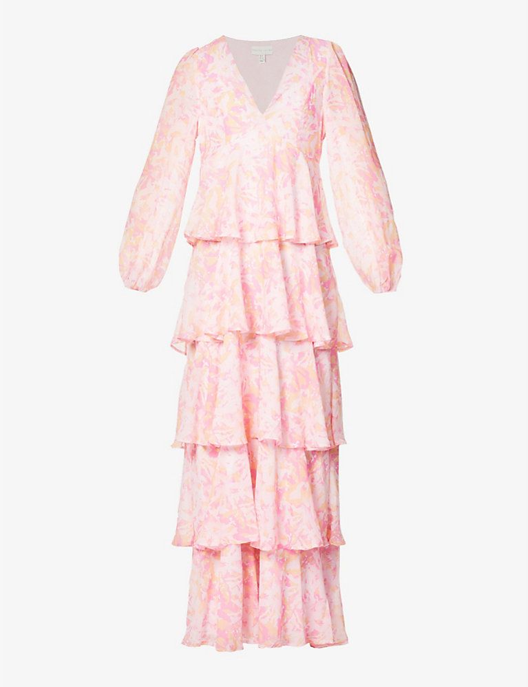 Ashton graphic print woven maxi dress | Selfridges