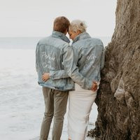 Partner in Crime Couple Wedding Denim Jackets | Jean Jacket Bridal Bride & Groom Set Husband Wife Gi | Etsy (US)
