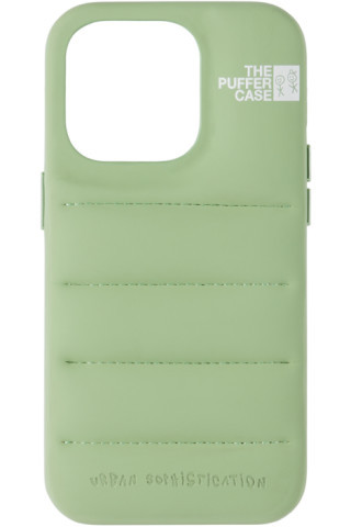 Urban Sophistication - Green 'The Puffer' iPhone 14 Pro Case | SSENSE