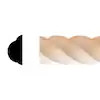 HOUSE OF FARA 1/2 in. x 1 in. x 8 ft. Hardwood Wood Rope Moulding 717 | The Home Depot