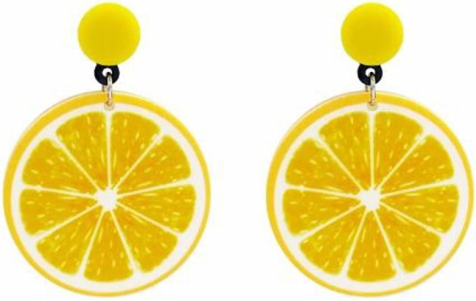 Lovely Fruit Earrings for Women Teen Girls Cute Lemon Lime Orange Dangle Drop Earrings Acrylic Fu... | Amazon (US)