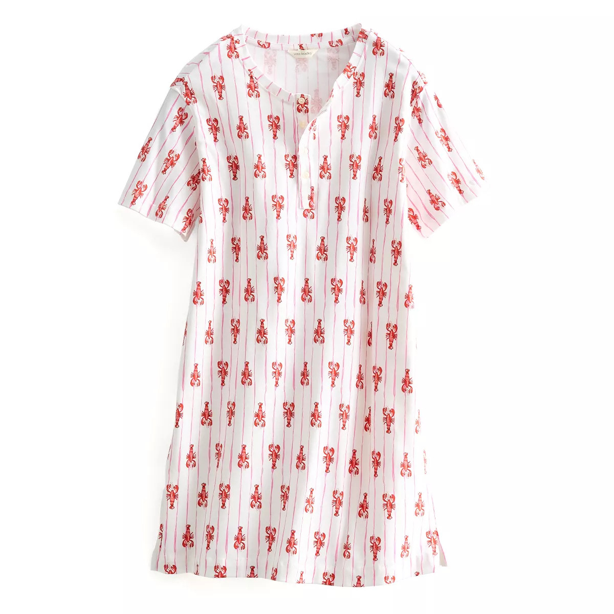 Vera Bradley Women's Outlet Cotton Henley Night Dress | Target