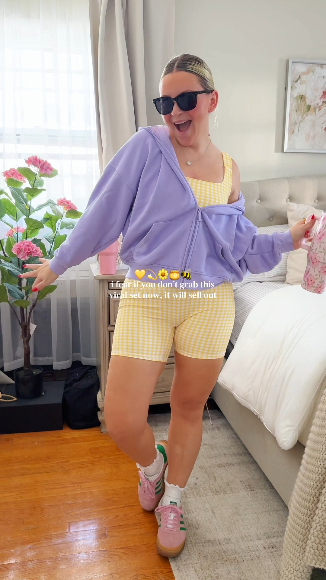 Summer walks just got 10x cuter with this adorable butter yellow gingham set 💛

pastel athleisure outfit, spring matching set outfit, casual mom style outfit, oversized zip hoodie outfit, gingham biker shorts set, comfy everyday athleisure look, sporty chic spring outfit 🌼

#LTKActive #LTKSaleAlert #LTKmomlife