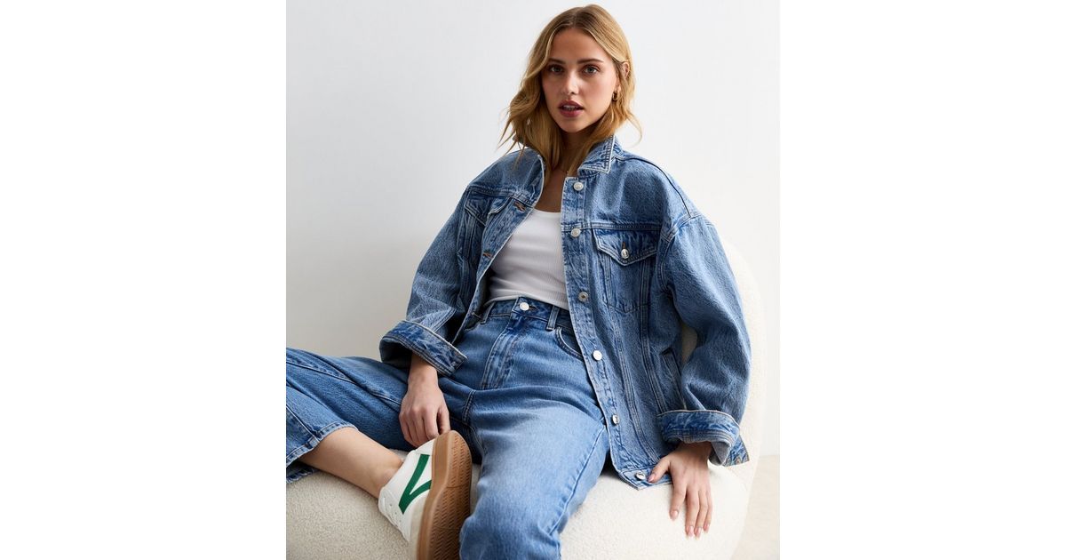 Blue Oversized Denim Jacket
						
						Add to Saved Items
						Remove from Saved Items | New Look (UK)