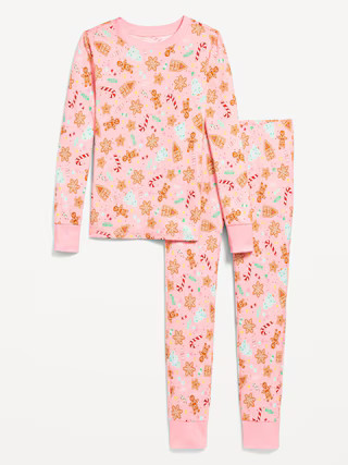Gender-Neutral Graphic Snug-Fit Pajama Set for Kids | Old Navy (US)