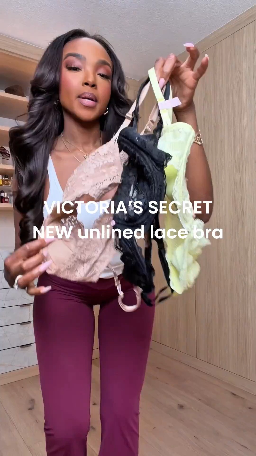 One bra, so many ways to wear it 🤍✨ @victoriassecret #vspartner

I've been loving this Victoria's Secret unlined lace bra because it's one of those pieces that actually works with multiple outfits in your closet. Wear it with your favorite lounge set, pair it with cute pajamas, or layer it under a deep-V dress when you want a little extra coverage without losing the feminine look.

The lace detail is gorgeous, the fit is comfortable, and it comes in several colors so you can find the perfect one for your wardrobe.

Everything is linked below. If a color isn't shown, click through because many of these styles are available in multiple color options.

Wearing a 34D for reference.

Which color would you choose first? 💕

#LTKselfcare #LTKPetite
