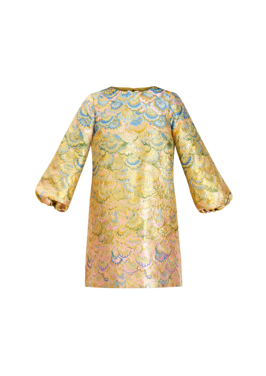 Rosanna Mini Dress in Gilded Marble | Over The Moon