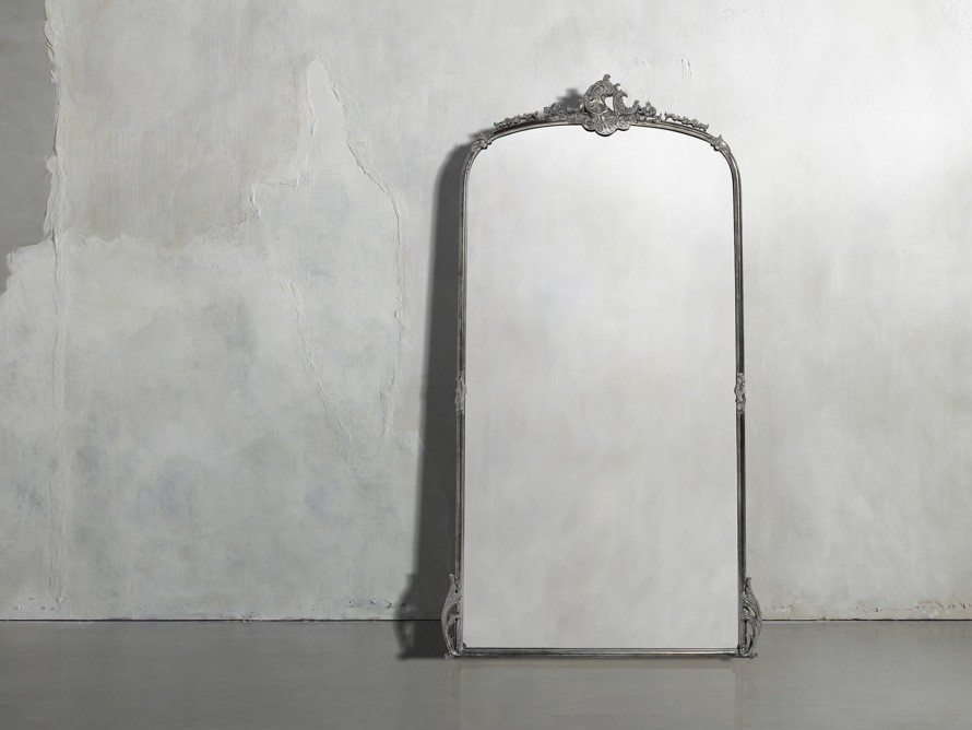 Amelie Floor Mirror in Silver | Arhaus