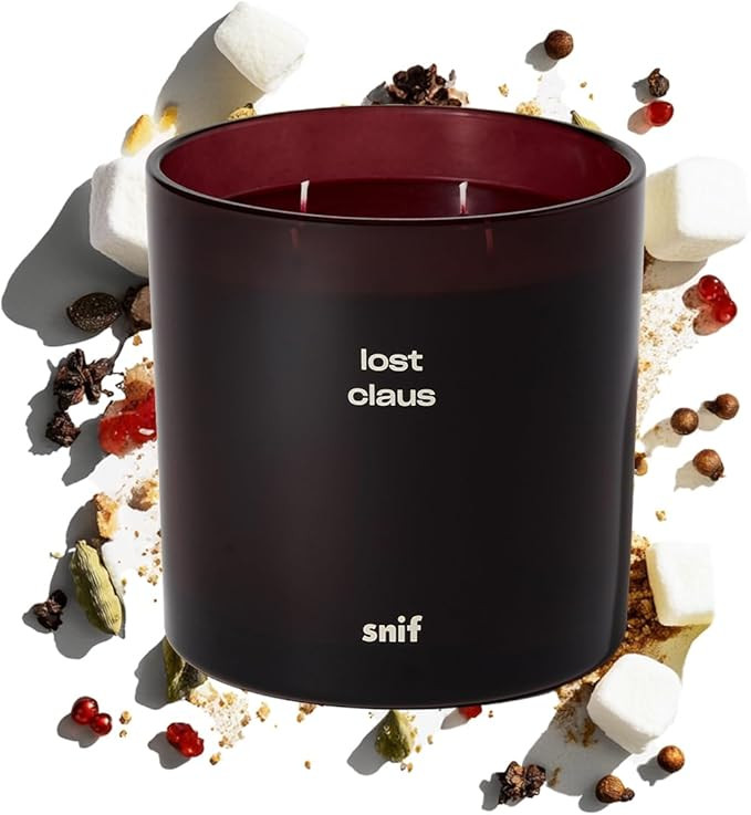 Lost Claus Scented Holiday Candle by Snif, Spicy, Gourmand, Woody Scent, 200+ Hours, 100% Cotton ... | Amazon (US)