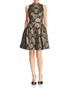 nanette Nanette Lepore Metallic Floral Damask Dress | Bloomingdale's (US)