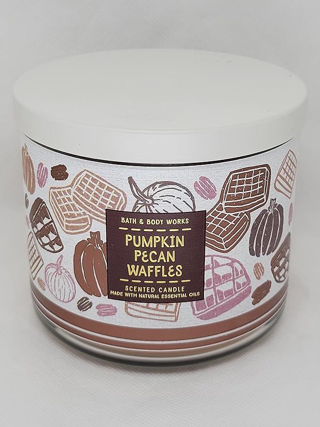 Bath and Body Works Pumpkin Pecan Waffles Candle - Large 14.5 Ounce 3-wick Limited Edition Fall P... | Amazon (US)