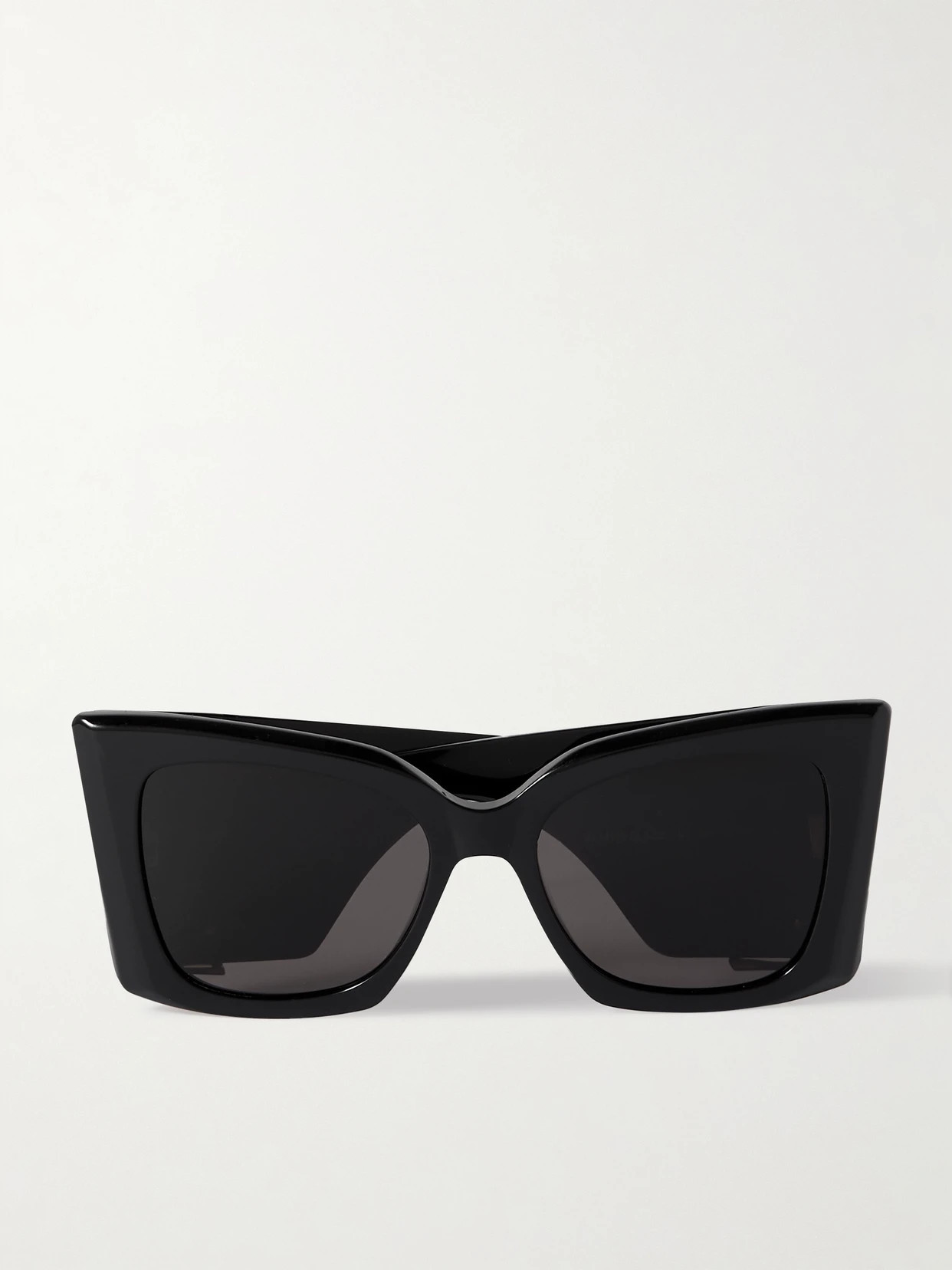 SAINT LAURENT EYEWEAR - Blaze Oversized Cat-eye Acetate Sunglasses - Black | NET-A-PORTER (US)