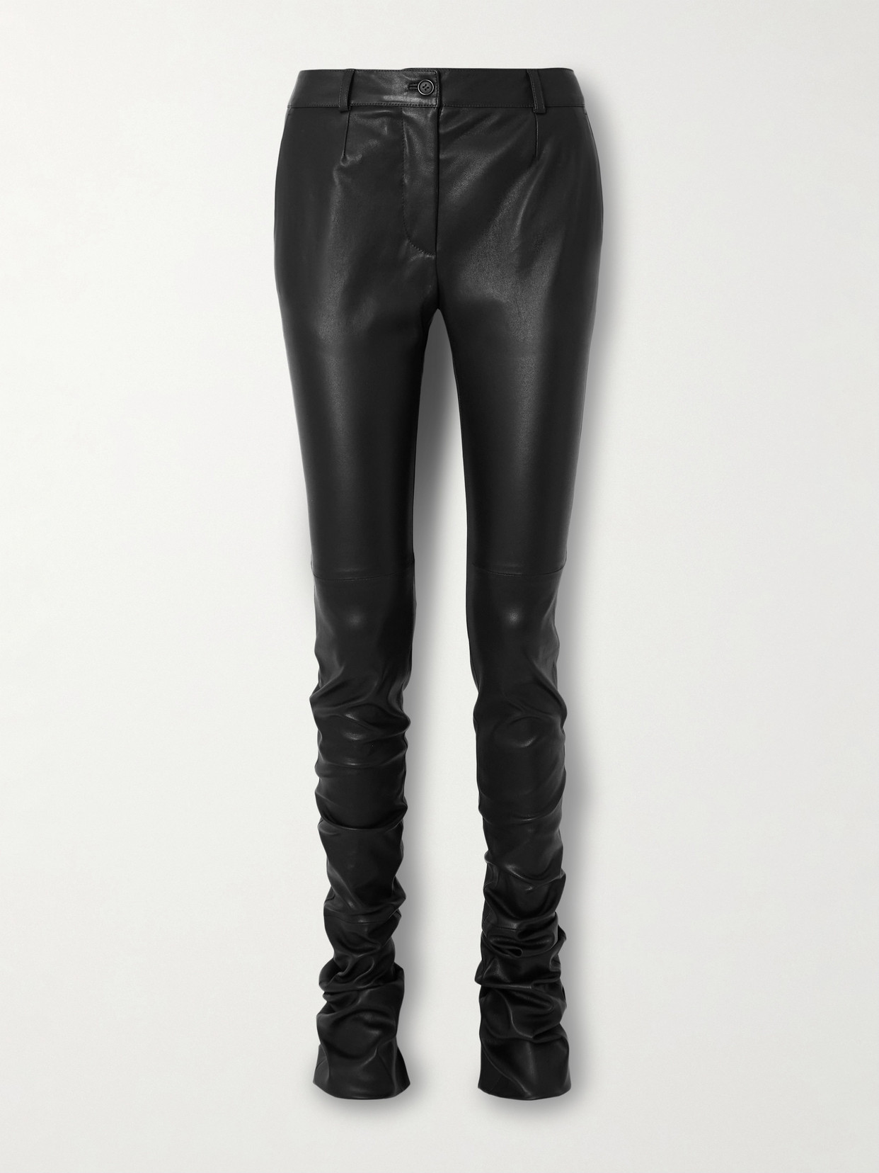 Dolce & Gabbana - Leather Skinny Pants - Black | NET-A-PORTER (US)