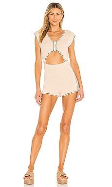 Lovers + Friends Anina Romper in Neutral from Revolve.com | Revolve Clothing (Global)