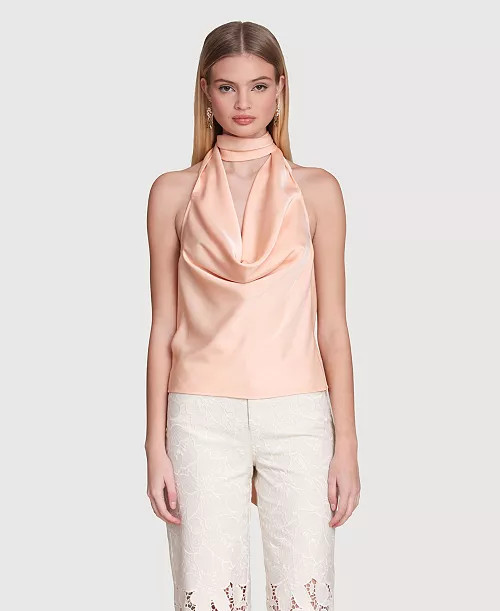 Women's Long-Tie Halter Top | Macy's