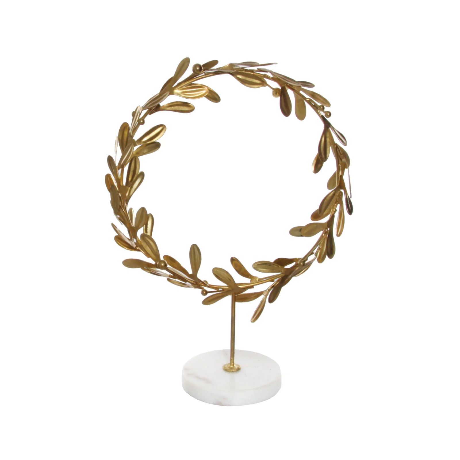 Metal Gold Leaf Wreath Stand | Brooke and Lou