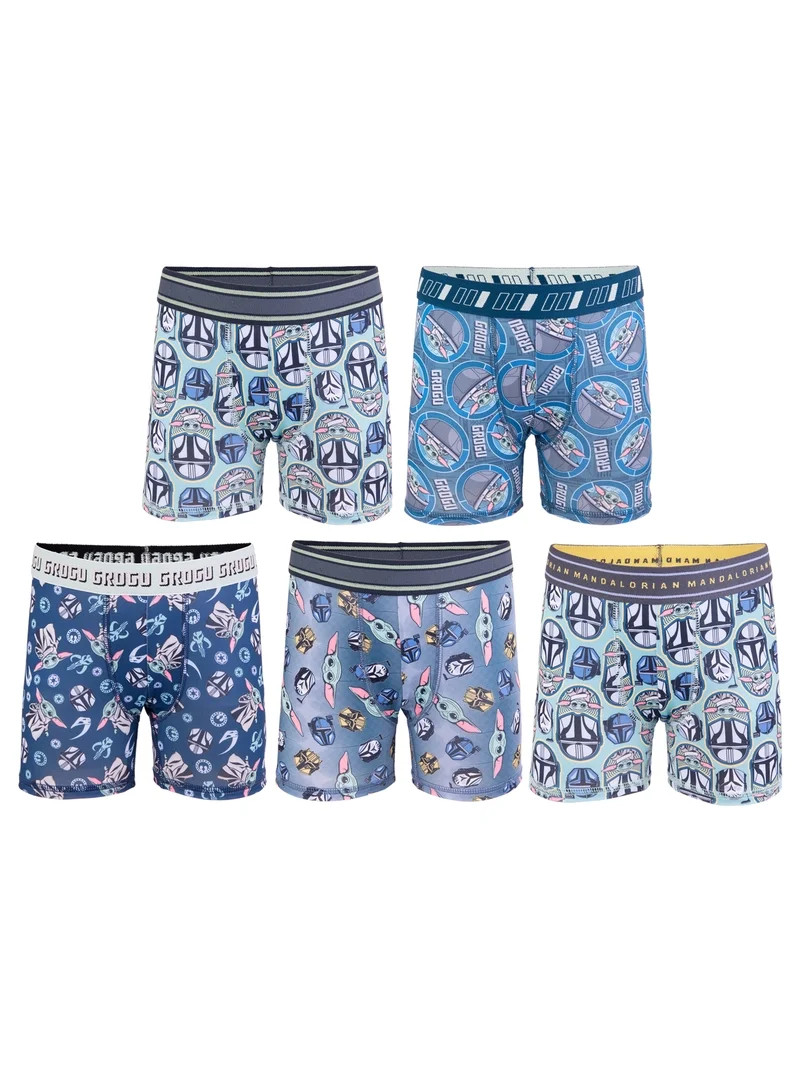 Mandalorian Boys' Athletic Boxer Brief Underpants, 5-Pack, Sizes S to L | Walmart (US)