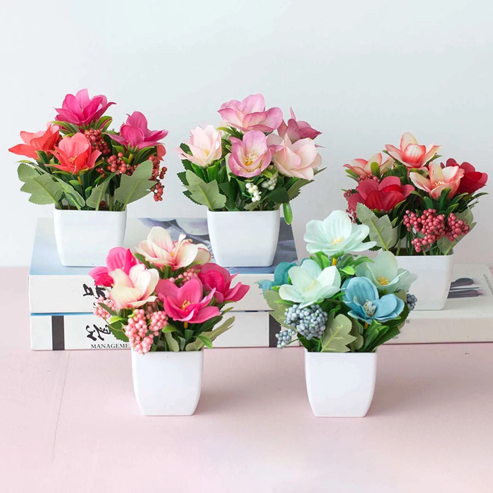 Windfall Artificial Flower, Decorative European Style Tea Rose Artificial Flowers, Faux Flowers i... | Walmart (US)