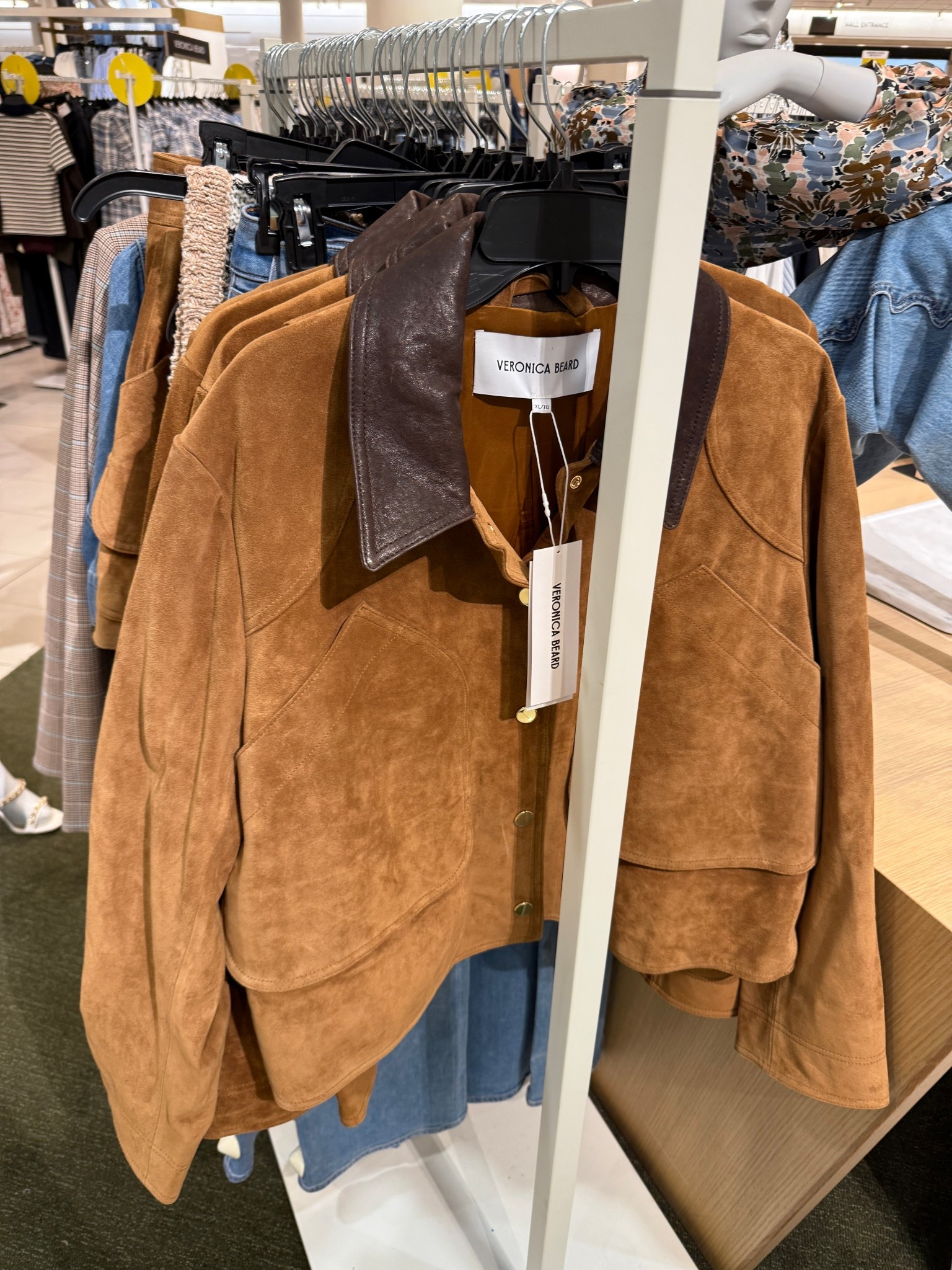 This jacket stopped me in my tracks! 🤯🥰 new Veronica Beard Walters Crop Suede Barn Jacket

Nordstrom, Veronica beard jacket, suede jacket, barn coat, winter jacket, fall jacket, western
