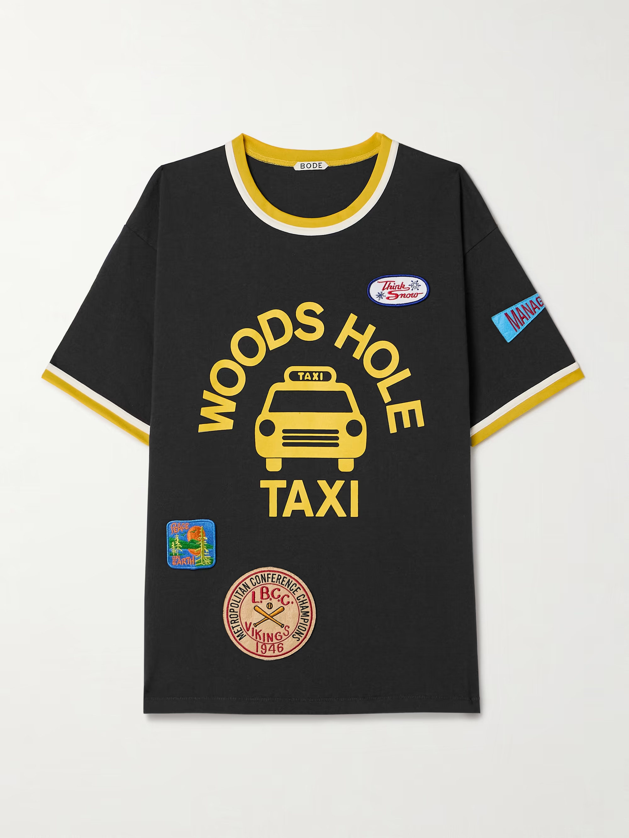 Discount Taxi appliquéd cotton-jersey T-shirt | NET-A-PORTER (UK & EU)