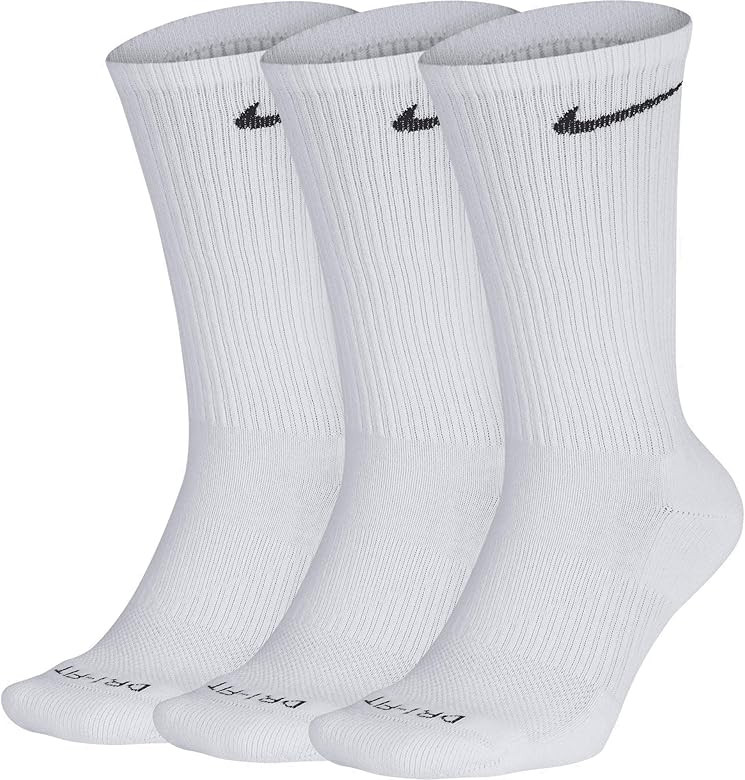 Nike Unisex-Adult Everyday Plus Cushion Crew Socks 3-Pack | Amazon (US)