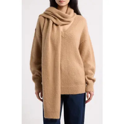 V-Neck Sweater & Scarf Set | Nordstrom