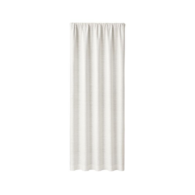 Silvana Ivory Silk Blackout Curtain Panel 48"x84" + Reviews | Crate and Barrel | Crate & Barrel