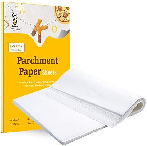 Katbite 16x24 inch Heavy Duty Parchment Paper Sheets, 100Pcs Precut Non-Stick Full Parchment Shee... | Amazon (US)