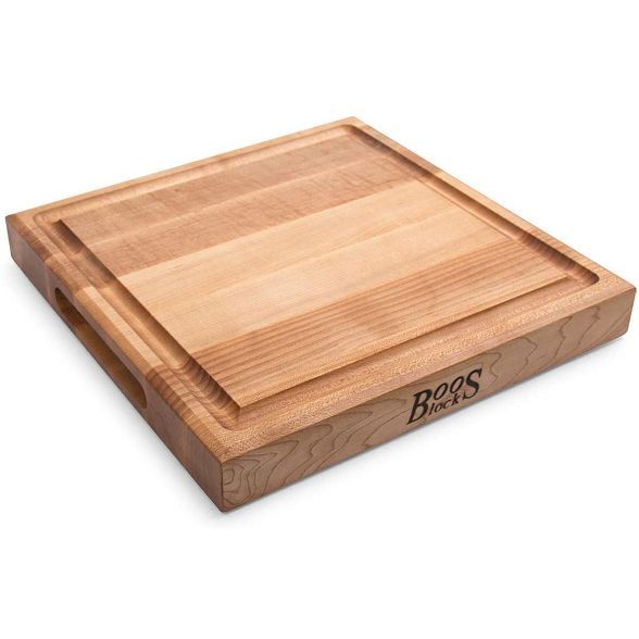 John Boos Block 12x12 Inch Reversible Square Cutting/Carving Board with Integrated Juice Groove, ... | Target
