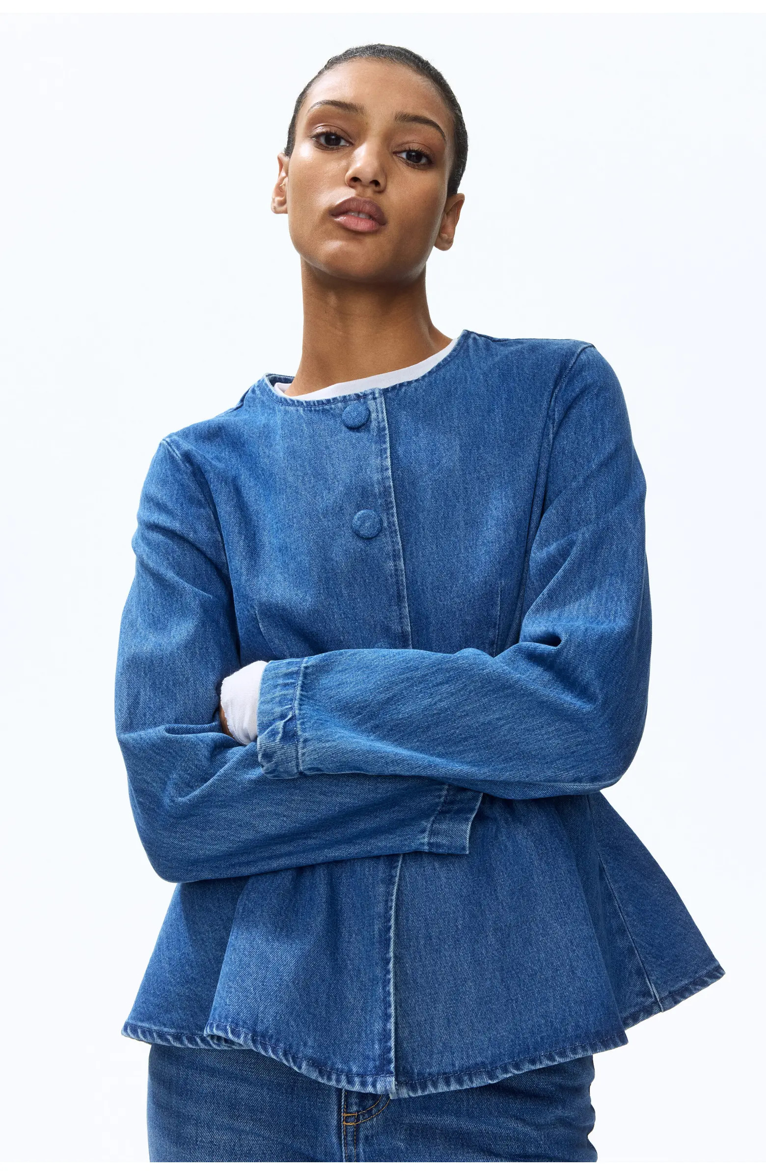 H&M Collarless Peplum Jacket | Nordstrom | Nordstrom