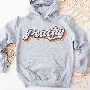 Retro Peachy Sweatshirt Retro Peachy Hoodie Retro Peachy - Etsy | Etsy (US)