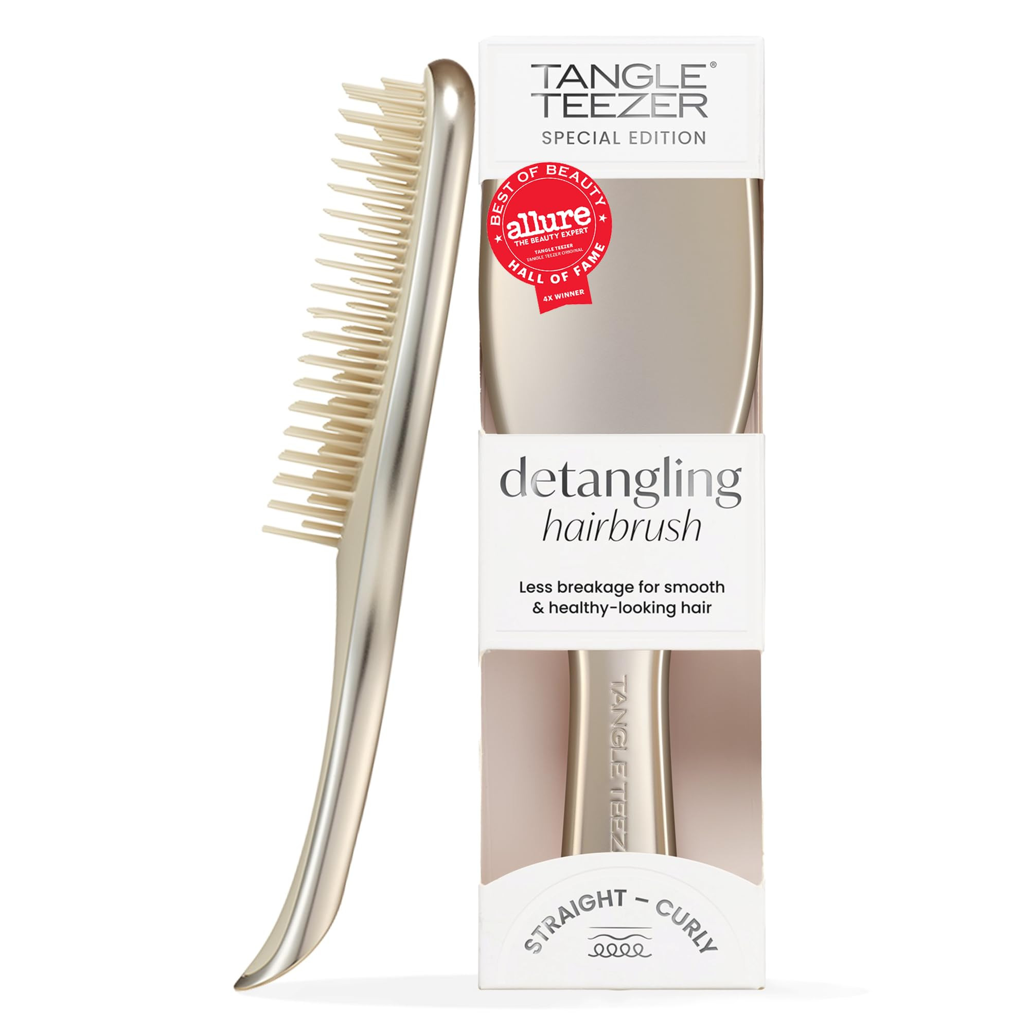 Tangle Teezer Chrome Ultimate Detangler Brush for Wet & Dry Hair, Eliminates Knots & Reduces Brea... | Amazon (US)