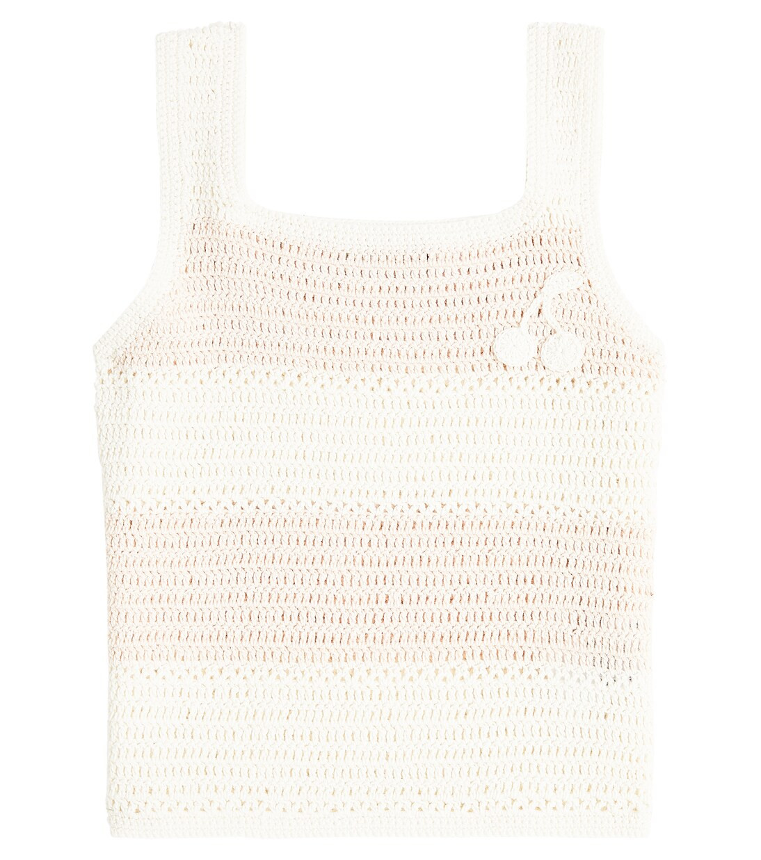 Cap striped crochet cotton tank top | Mytheresa (US/CA)
