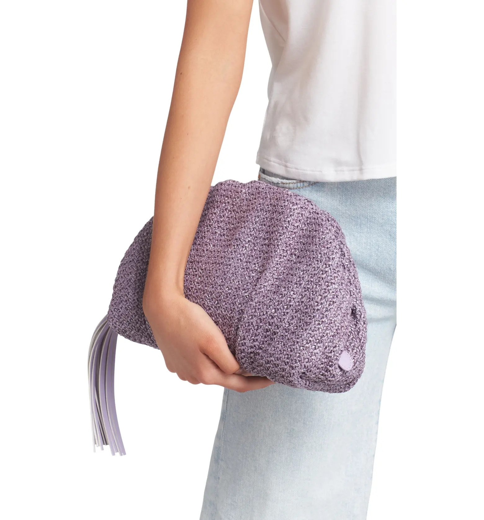 Ruched Faux Leather Clutch | Nordstrom