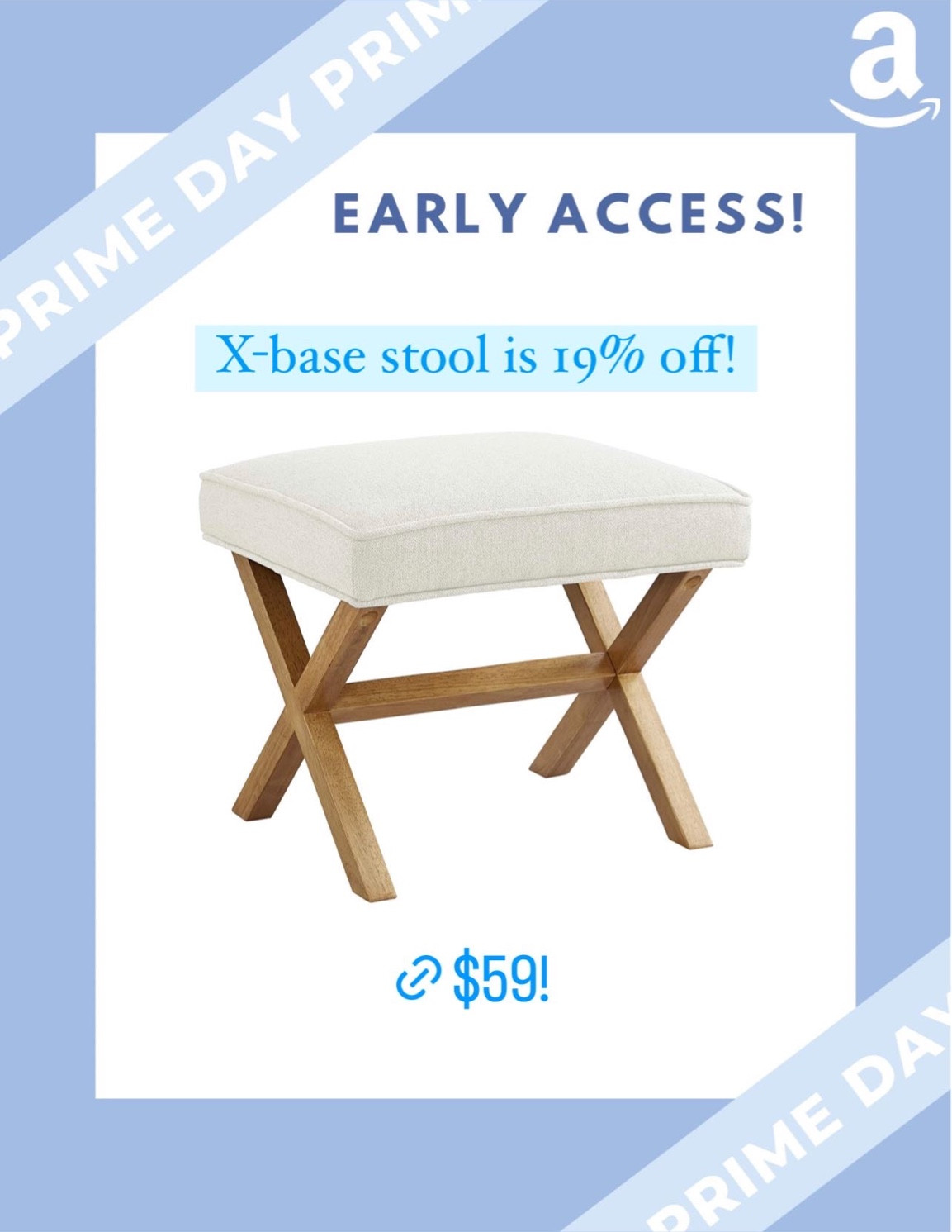 This x bench stool is almost 20% off right now!! 

Amazon prime day early access 

#LTKhome #LTKsalealert #LTKunder100
