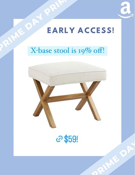 This x bench stool is almost 20% off right now!! 

Amazon prime day early access 

#LTKhome #LTKsalealert #LTKunder100