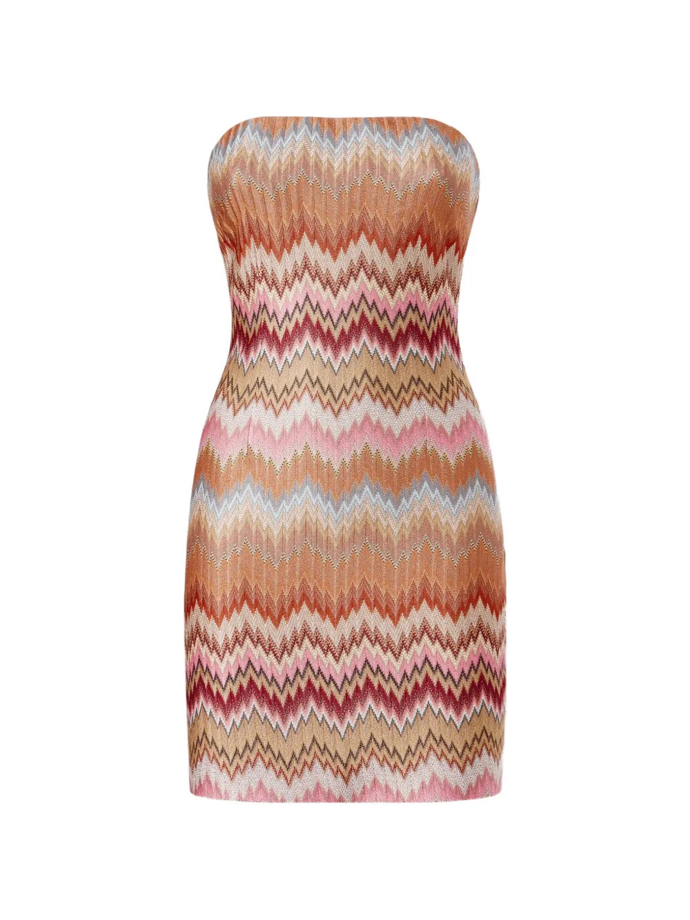 chevron strapless mini dress | Farfetch Global