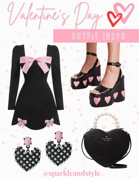 Valentine’s Day Outfit Inspo🖤🩷

Black and pink bow dress, black and pink heart chunky wedges, black and pink pearl heart earrings, black and pearl heart purse

Valentine’s Day fashion, Valentine’s Day styles, Valentine’s Day outfits, VDAY outfits, VDAY styles, VDAY fashion

#LTKfindsunder100 #LTKitbag #LTKshoecrush