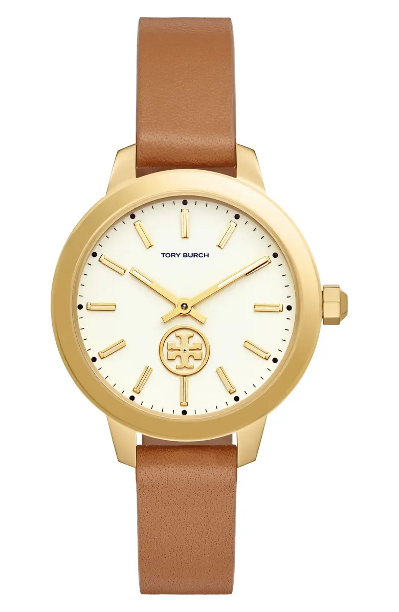 Collins Leather Strap Watch, 38mm | Nordstrom