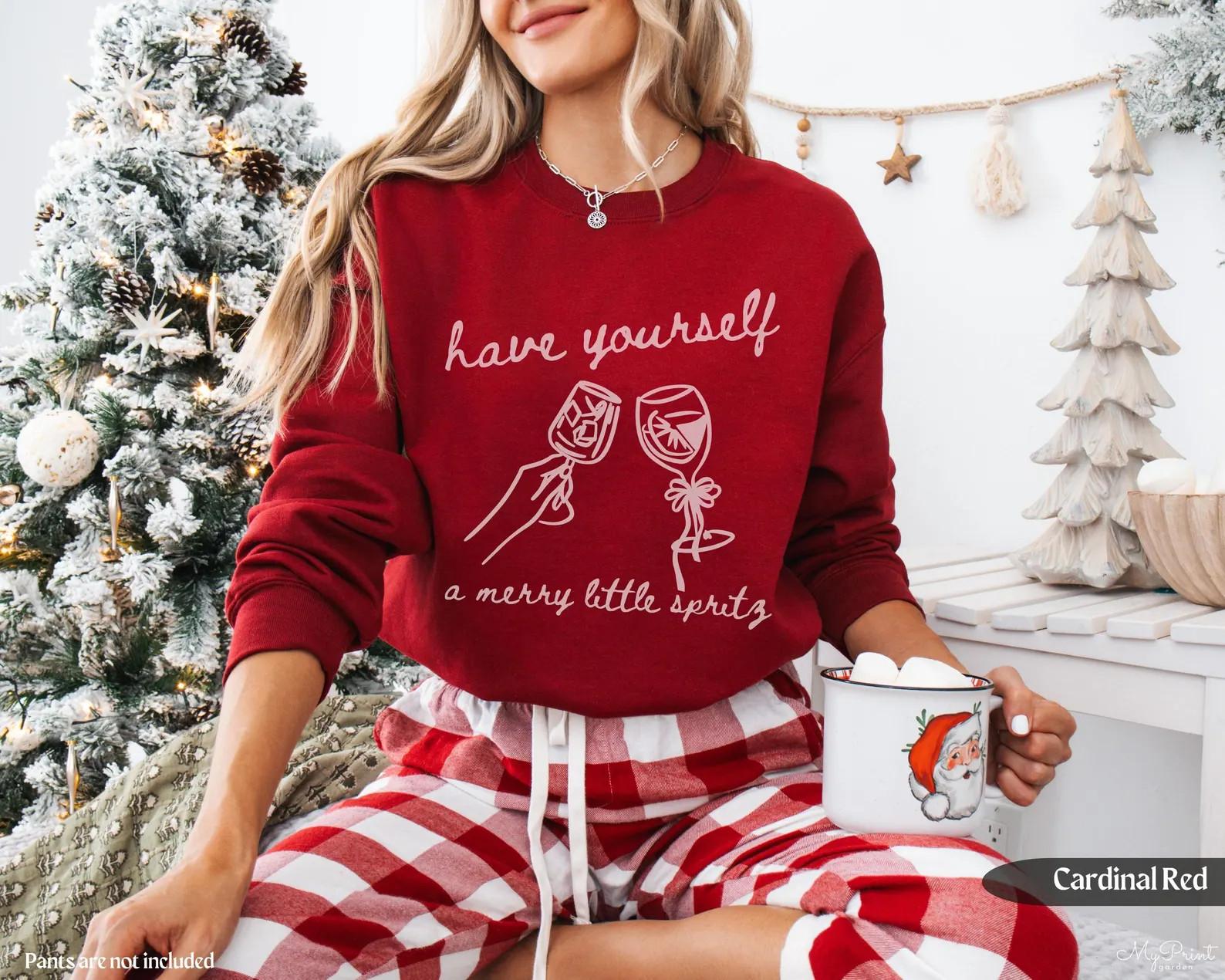 Christmas Aperol Spritz Sweatshirt, Coquette Christmas Sweatshirt, Christmas Candycane Cocktail S... | Etsy (US)