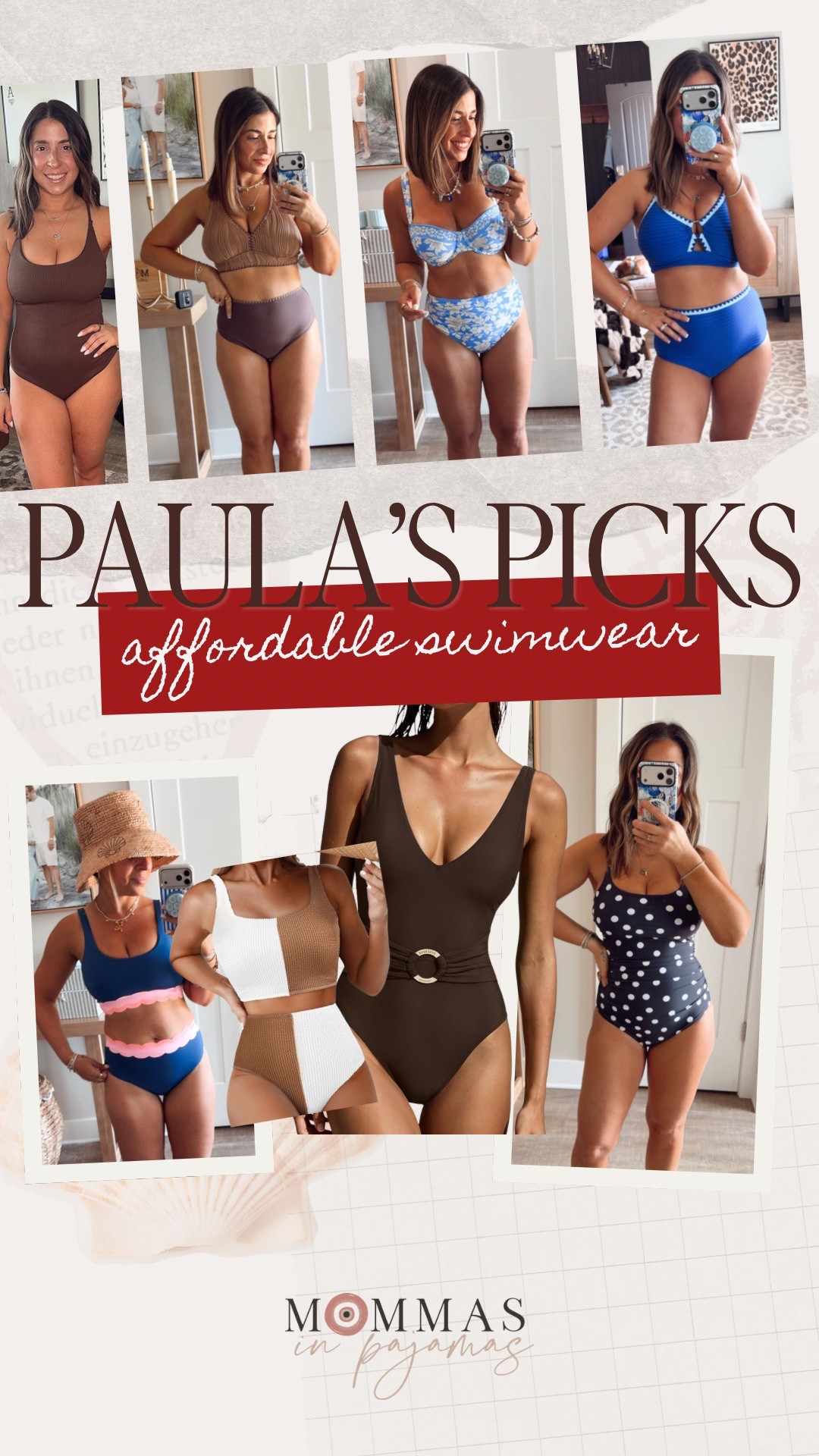 Full bust friendly, flattering and mom approved?!? These are some of my favorite swimsuits, and they are all affordable (many are on sale)!  From high waisted two pieces to tummy snatching one pieces, these all have me feeling confident and ready for a day at the pool, on the nosy or at the beach. 
Full bust swimwear, petite approved bathing suits, bright colored two piece, brown bathing suits

#LTKPetite #LTKSwim #LTKSaleAlert