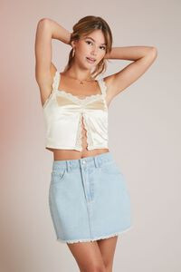 Satin Scalloped Lace Cami | Forever 21 (US)