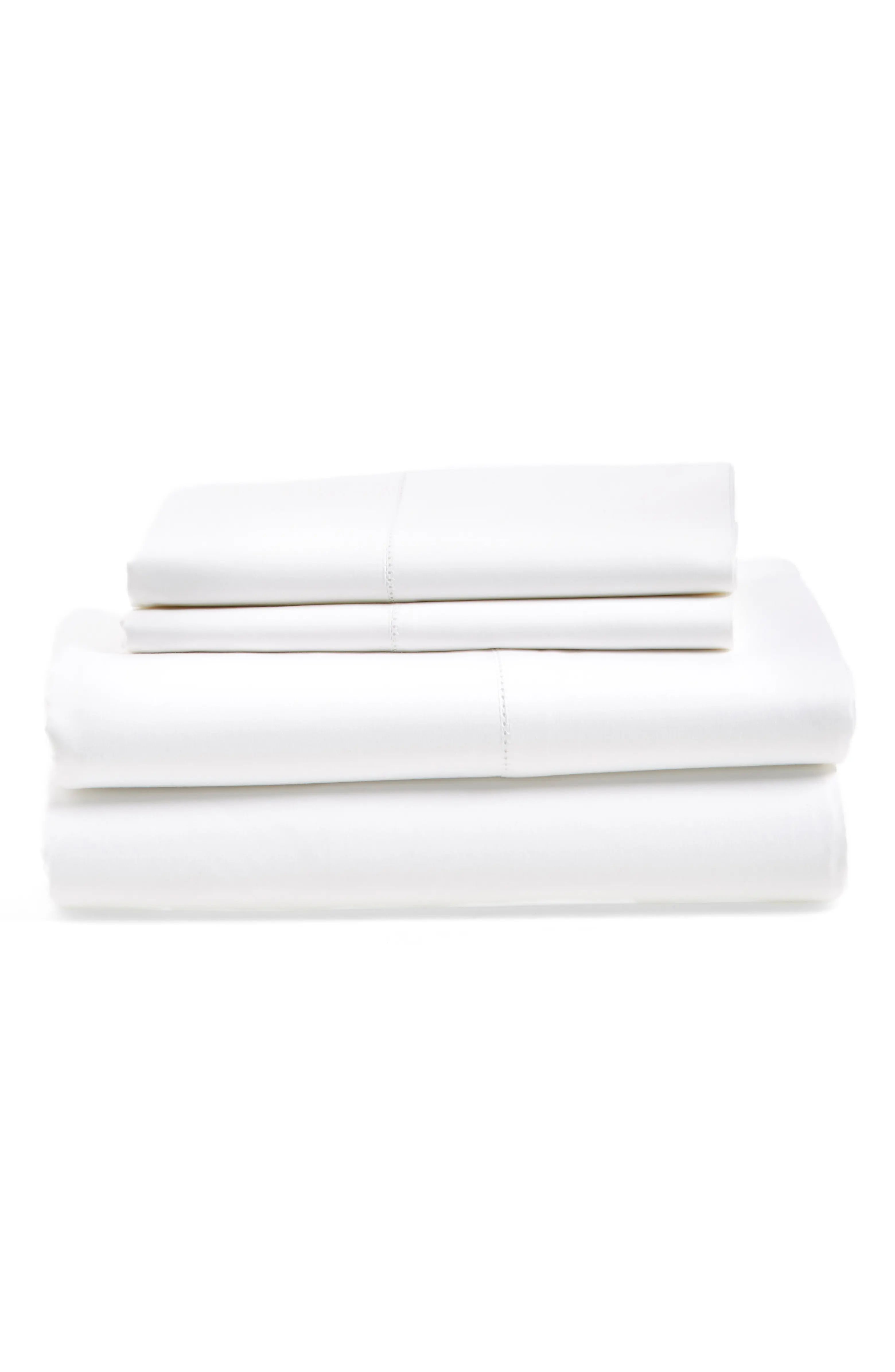600 Thread Count Egyptian Cotton Sateen Single Sheets | Nordstrom