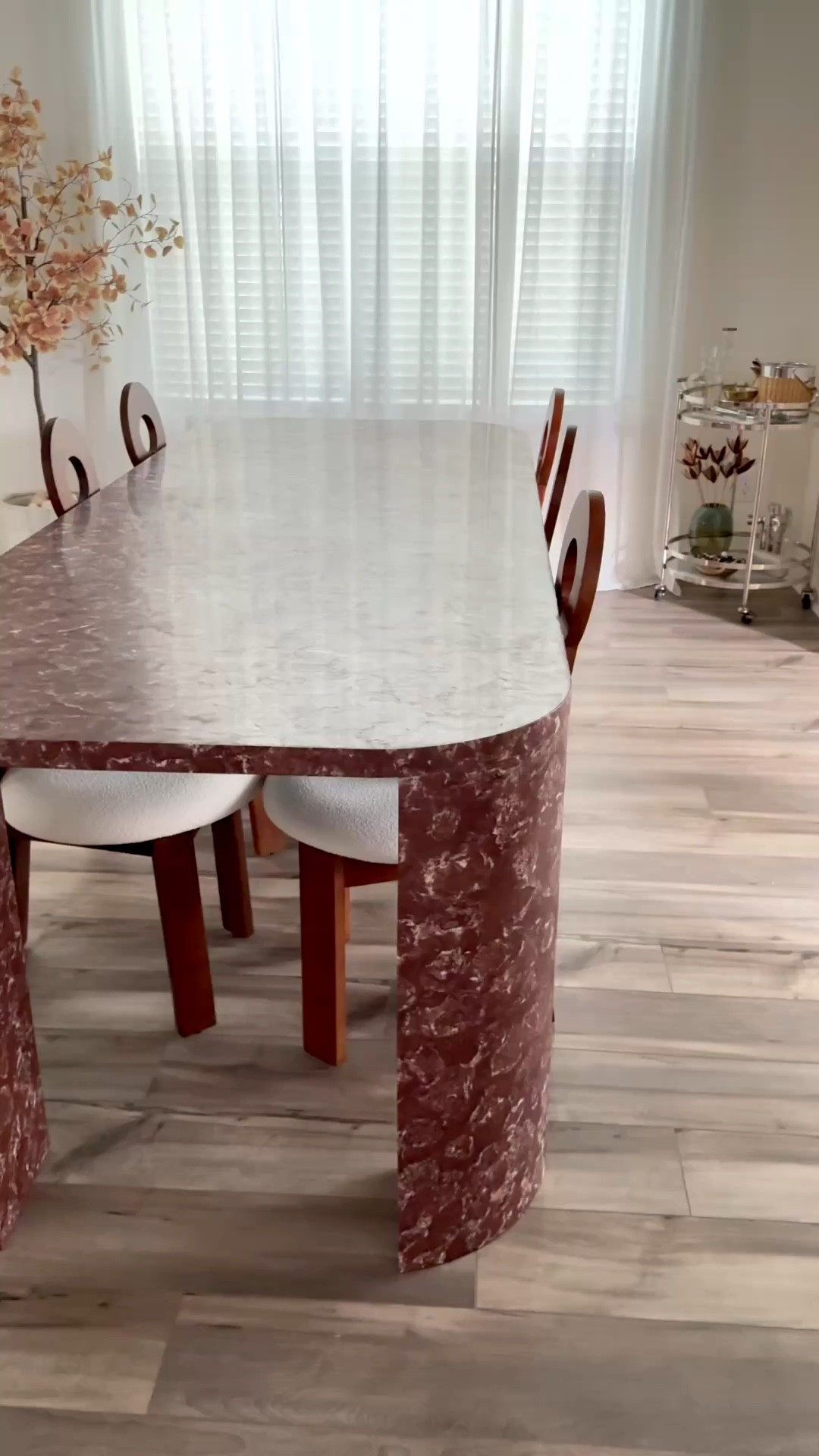 Marble curved edge dining table! Rosso Italian marble this piece is a show stopper ❤️

#LTKU #LTKHome #LTKSaleAlert