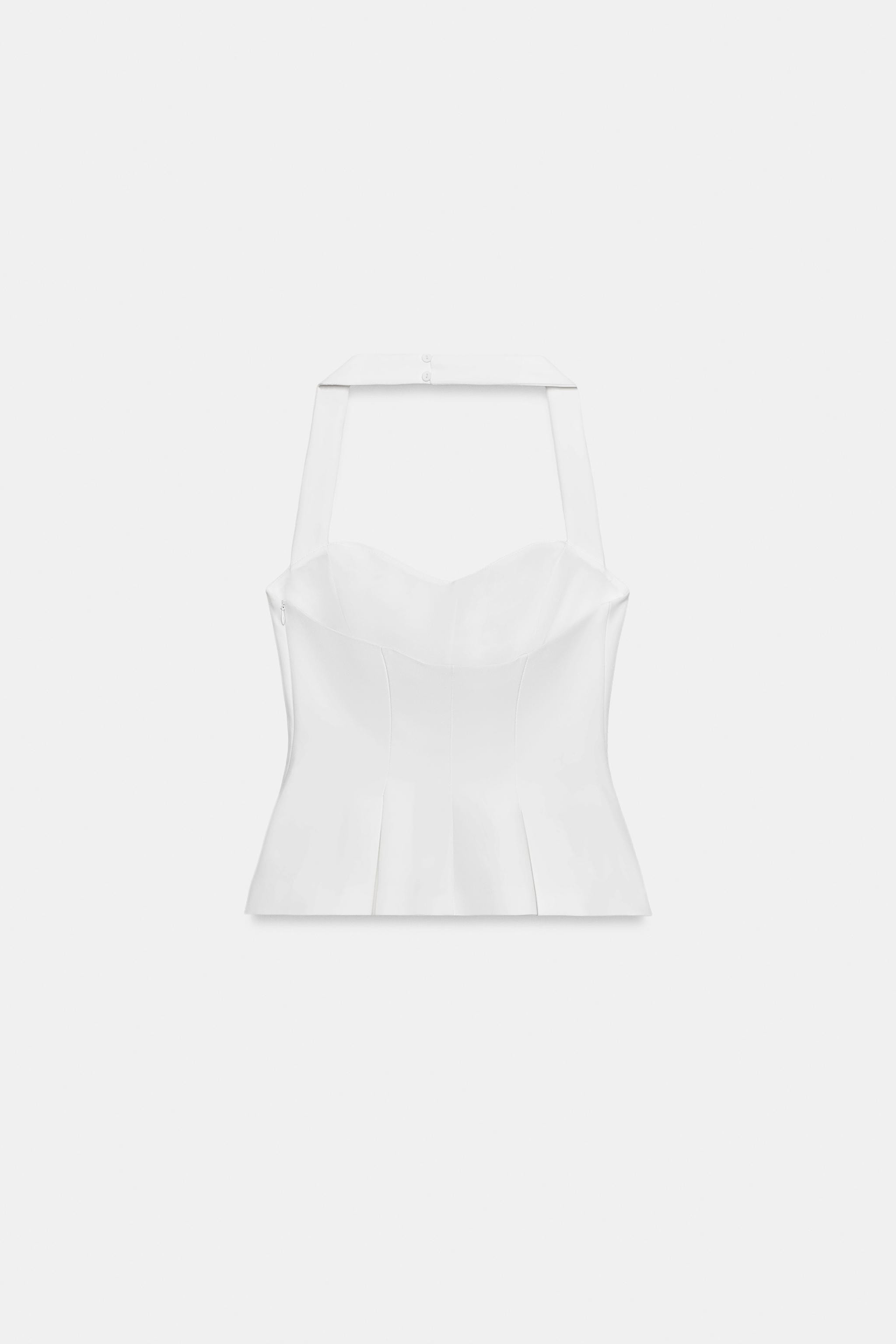PLEATED HALTER TOP | Zara US